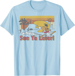 Looney Tunes Speedy Gonzales See Ya Later T-Shirt - T-Shirt | Light Blue