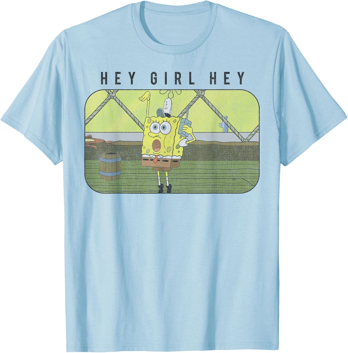 SpongeBob SquarePants Hey Girl Hey T-Shirt - T-Shirt | Light Blue