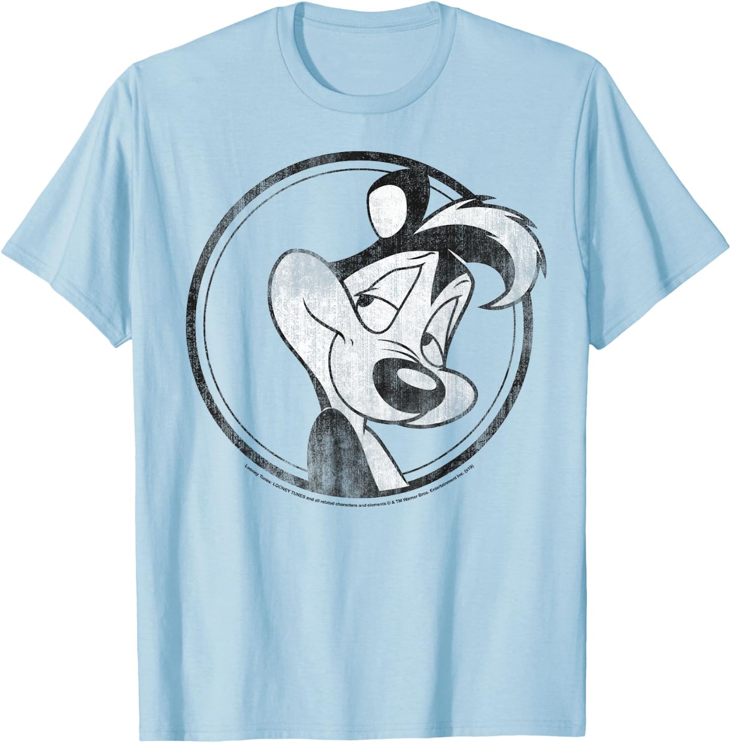 Looney Tunes Pepe Le Pew Simple Portrait T-Shirt - T-Shirt | Light Blue