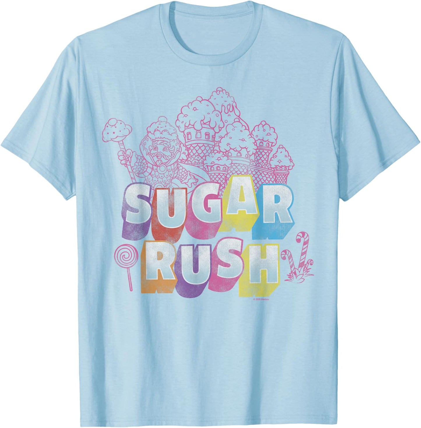 Candy Land Sugar Rush T-Shirt - T-Shirt | Light Blue