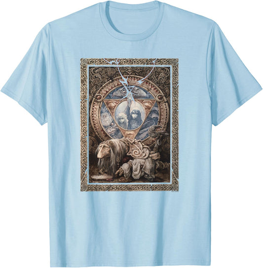 The Dark Crystal Ornate Poster Small T-Shirt - T-Shirt | Light Blue