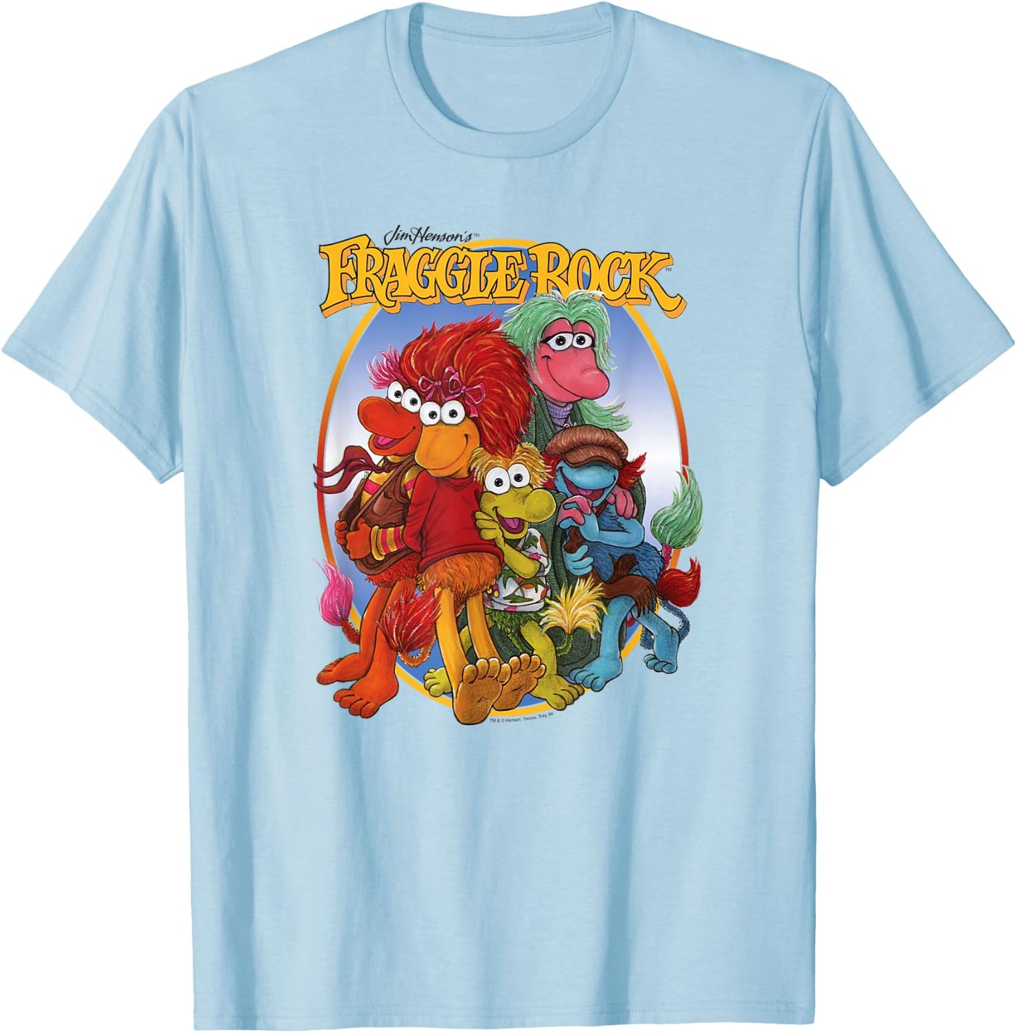 Fraggle Rock Group Hug T-Shirt - T-Shirt | Light Blue