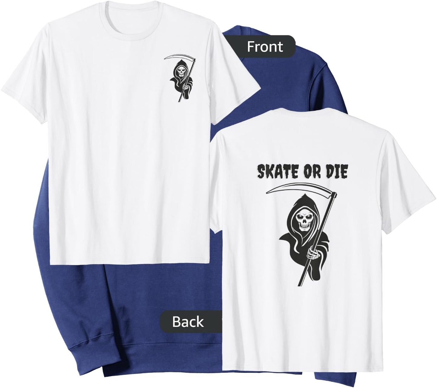 Skate or die reaper Sweatshirt - Sweatshirt | Navy
