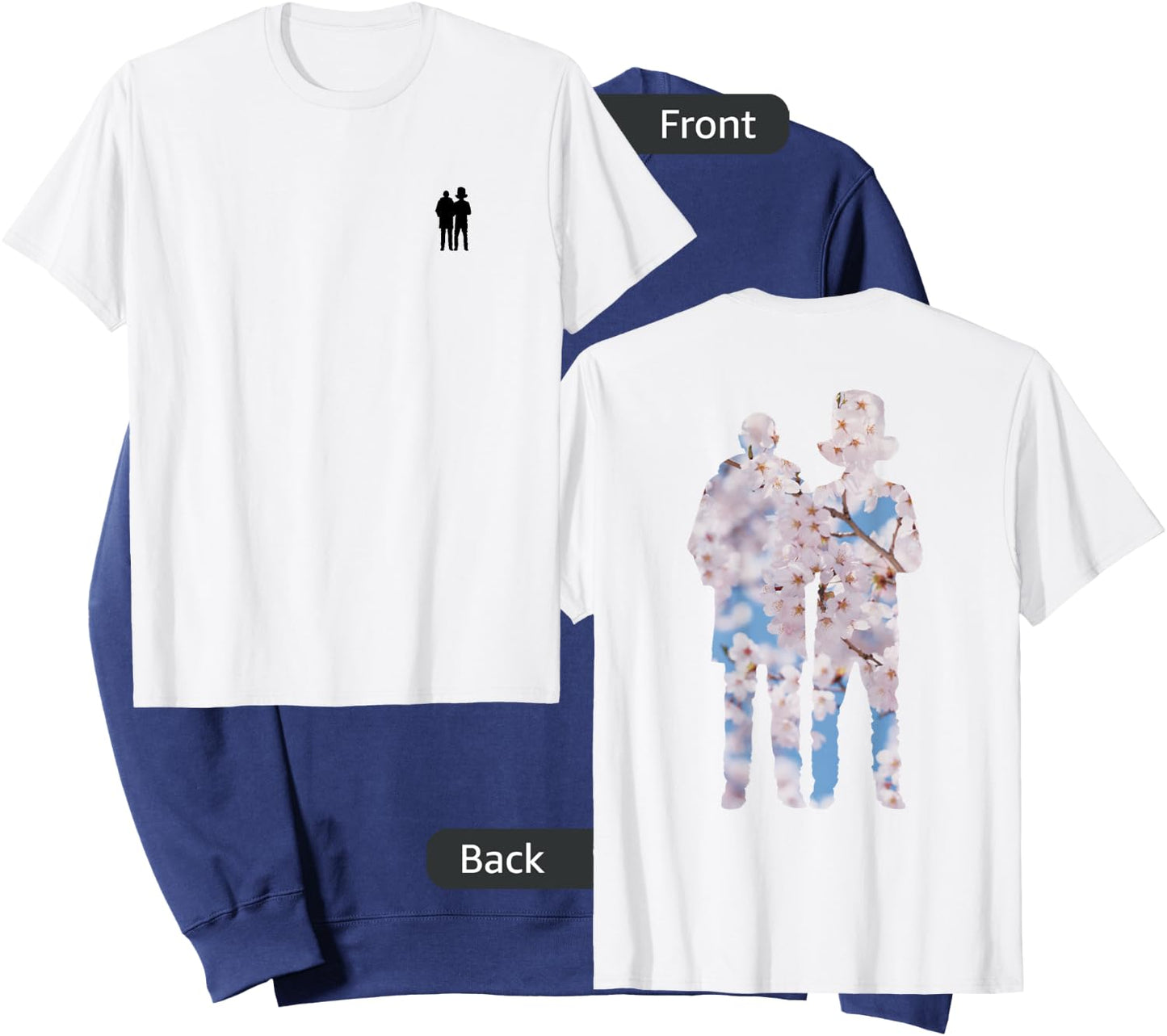 Pet Shop Boys Blossom Silhouette Sweatshirt - Sweatshirt | Navy