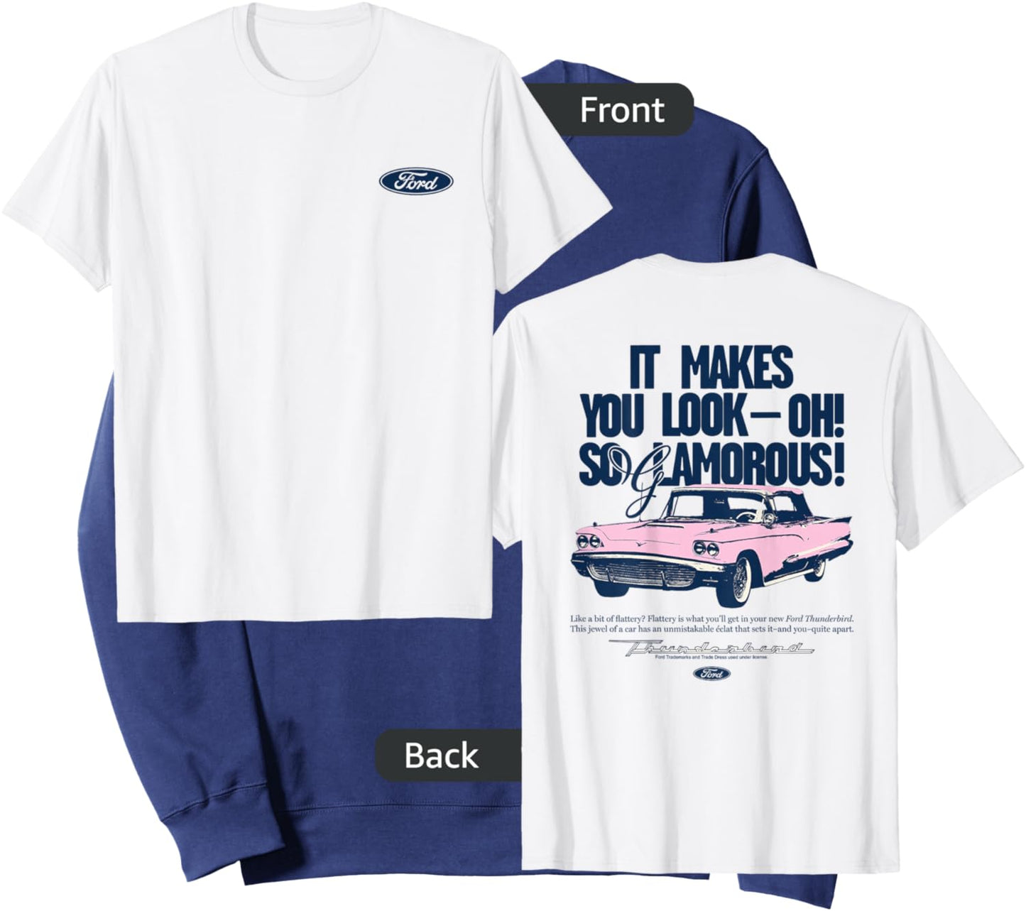 Ford - Thunderbird 1959 It Makes You Look Oh So Glamorous Sweatshirt - Sweatshirt | Navy