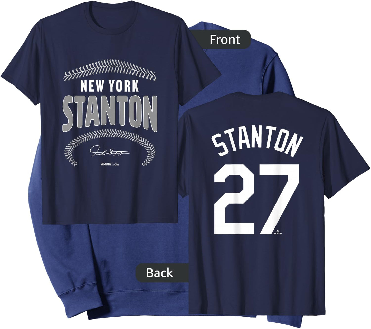 Giancarlo Stanton New York Name & Number (Front & Back) Sweatshirt - Sweatshirt | Navy