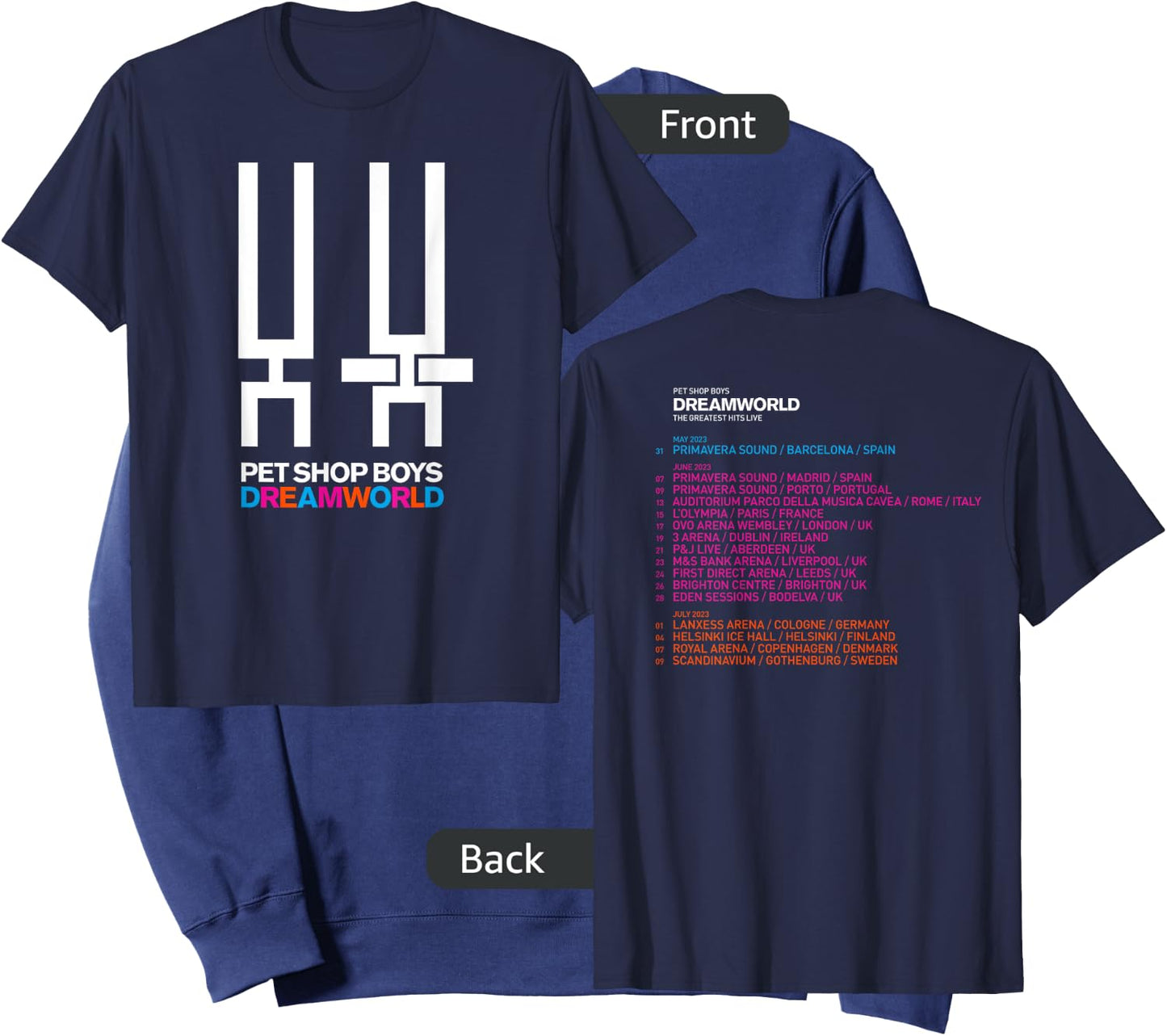 Pet Shop Boys Dreamworld Tour Sweatshirt - Sweatshirt | Navy