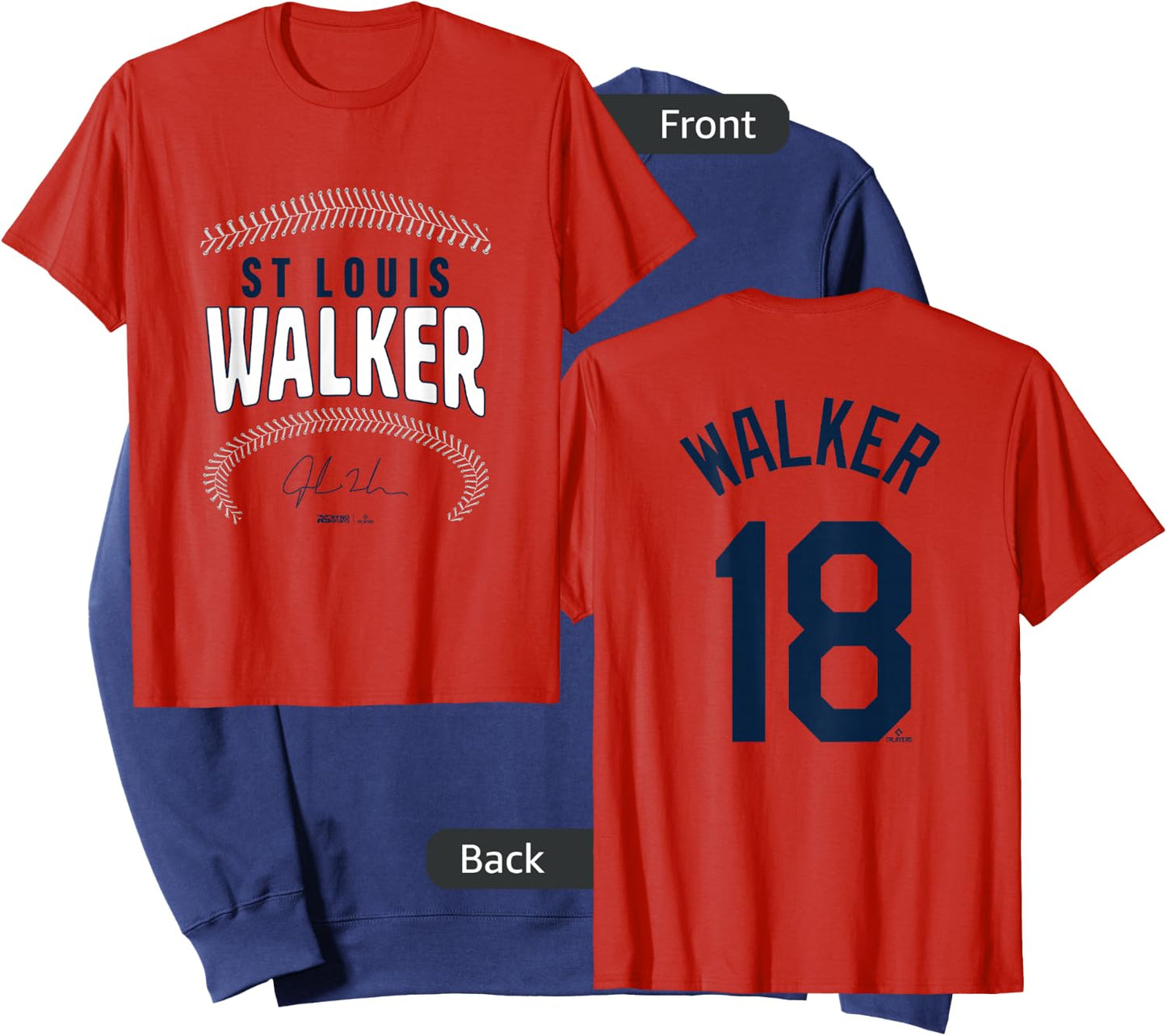 Jordan Walker St. Louis Baseball Name & Number (Front&Back) Sweatshirt - Sweatshirt | Navy
