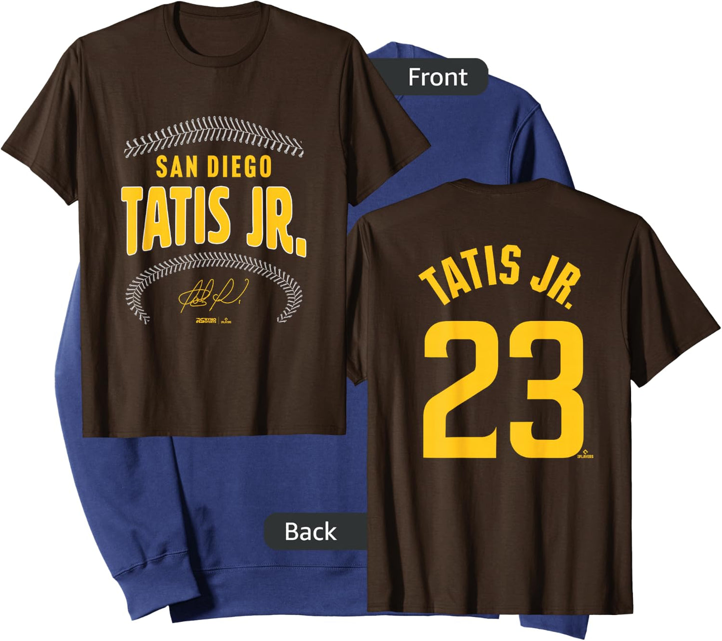 Fernando Tatis Jr. San Diego Name & Number (Front & Back) Sweatshirt - Sweatshirt | Navy