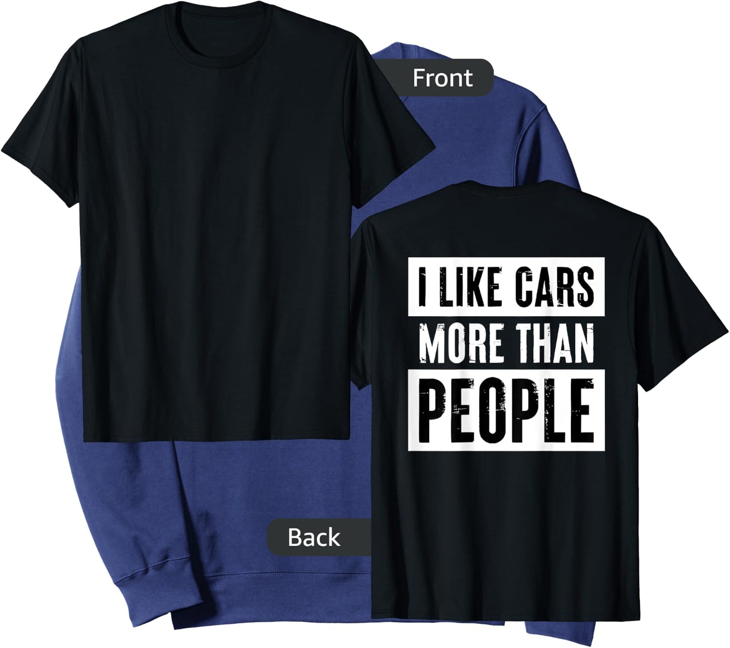 I Like Cars More Than People Sweatshirt - Sweatshirt | Navy