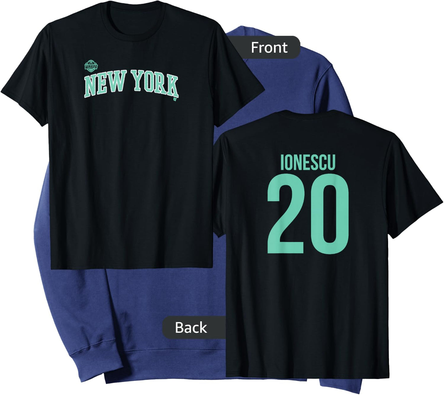 Sabrina Ionescu #20 - Number on Back - New York Basketball Sweatshirt - Sweatshirt | Navy