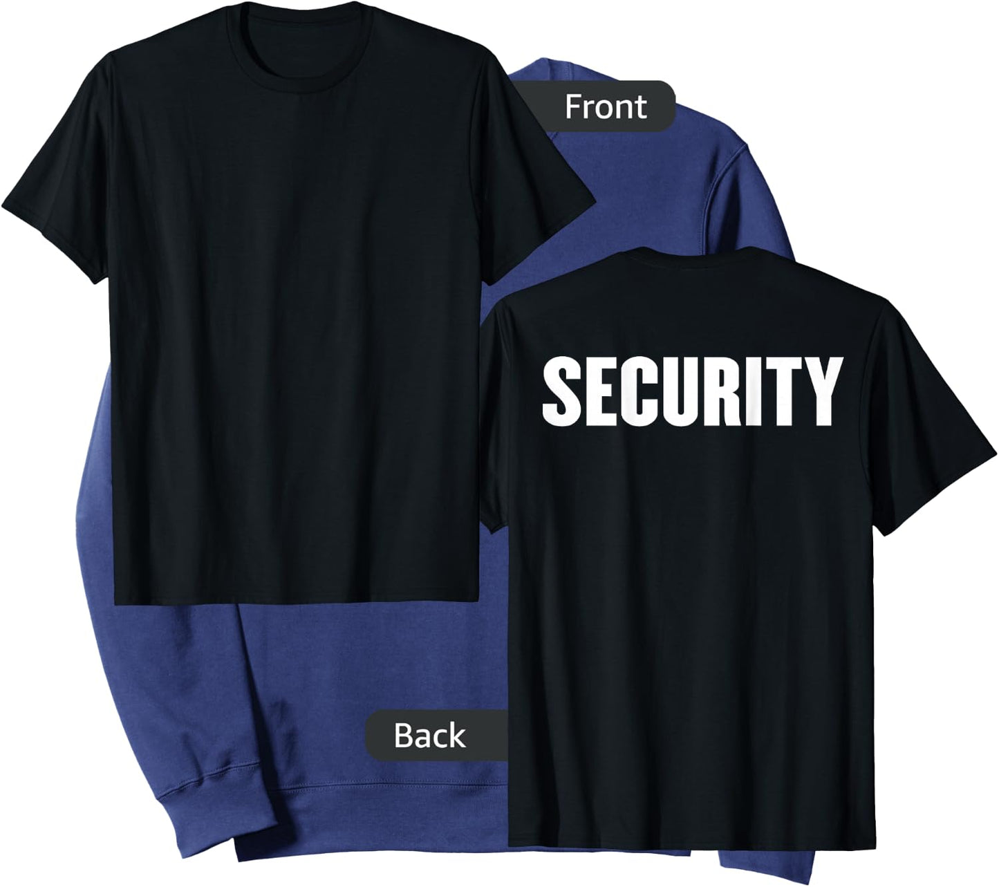 BACK PRINT Security Guard Event Security Officer Security Sweatshirt - Sweatshirt | Navy