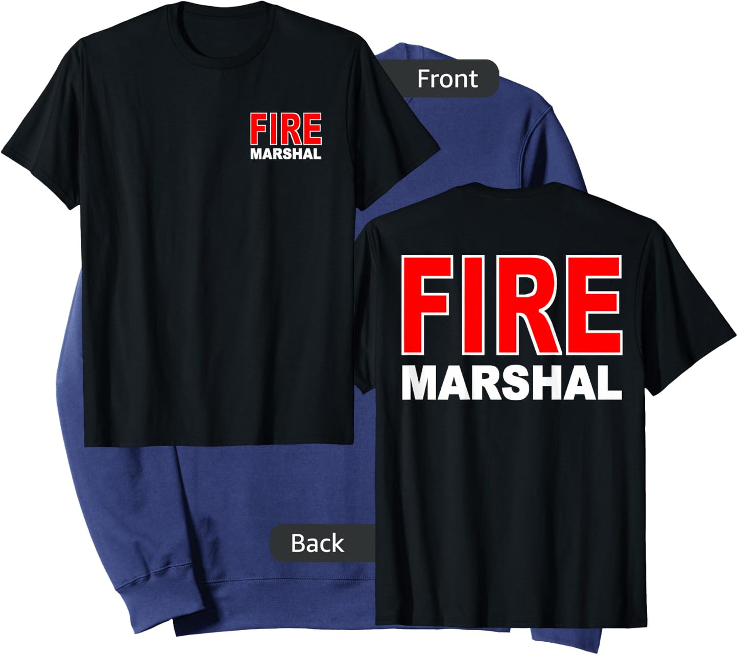 Fire Marshal Investigator Commissioner Firefighter Sweatshirt - Sweatshirt | Navy