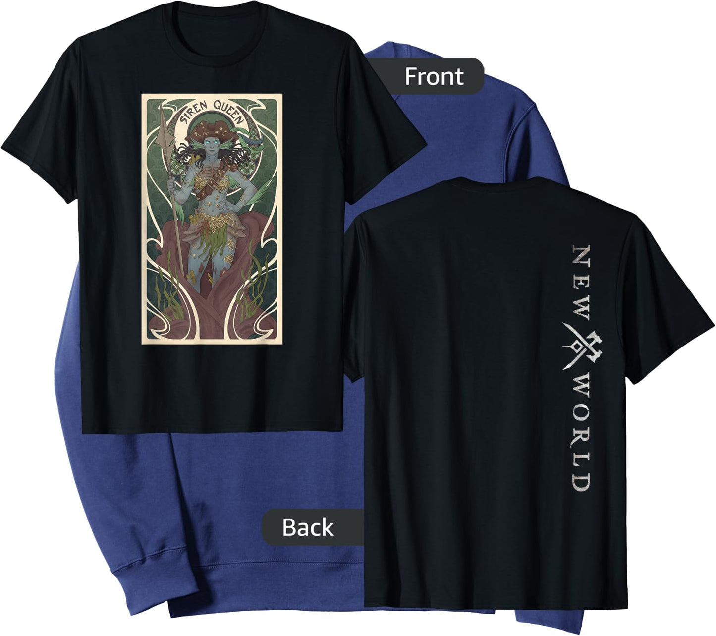 New World Siren Queen Sweatshirt - Sweatshirt | Navy