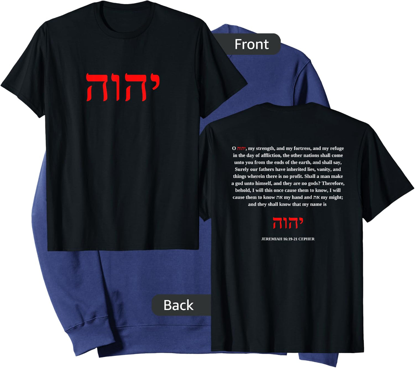 Yahweh Sweatshirt - Sweatshirt | Navy