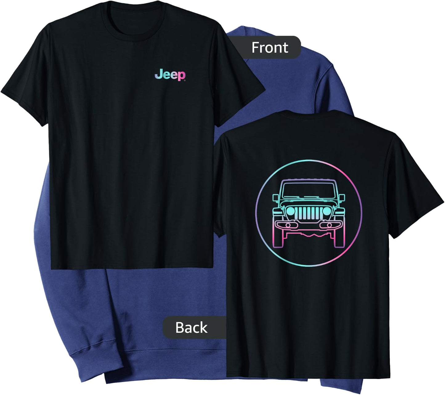 Jeep Rainbow Badge - Officially Licensed Sweatshirt - Sweatshirt | Navy