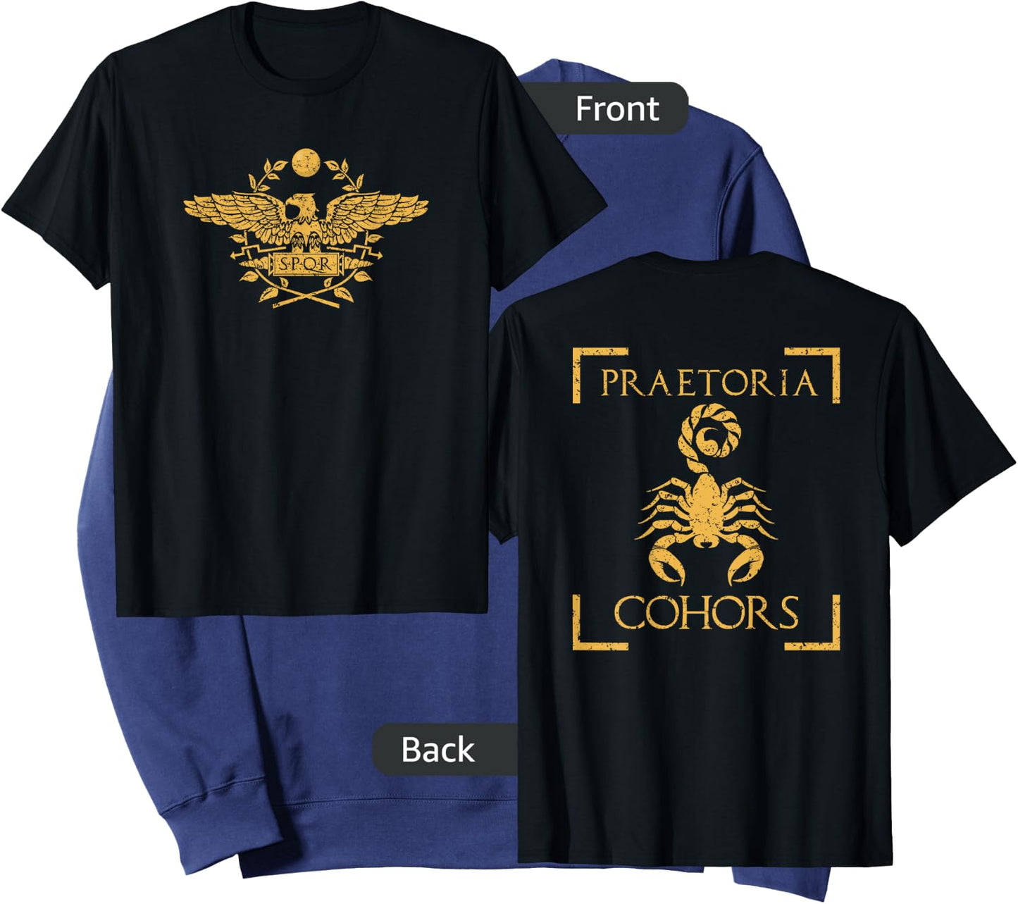 Praetoria Cohors Praetorian Guard Roman Army Back Print Sweatshirt - Sweatshirt | Navy