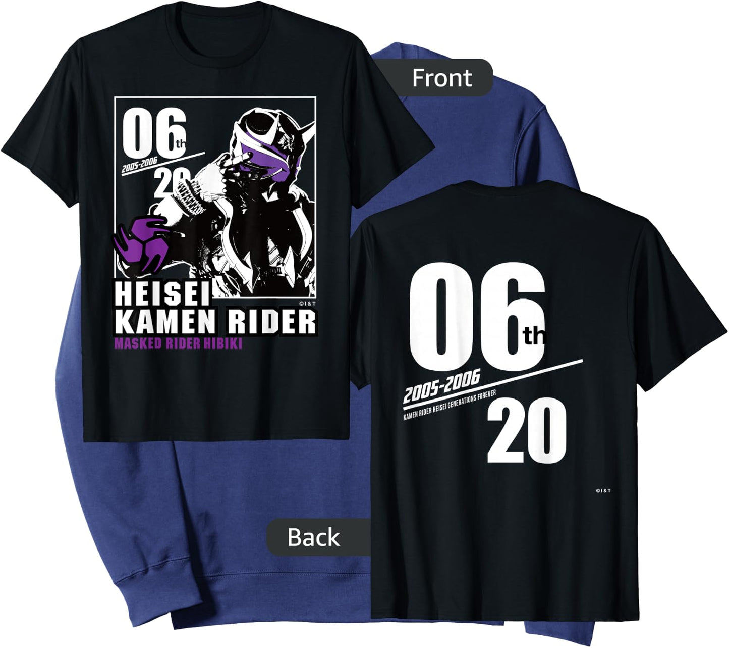 Kamen Rider Hibiki Heisei Rider Anniversary Sweatshirt - Sweatshirt | Navy