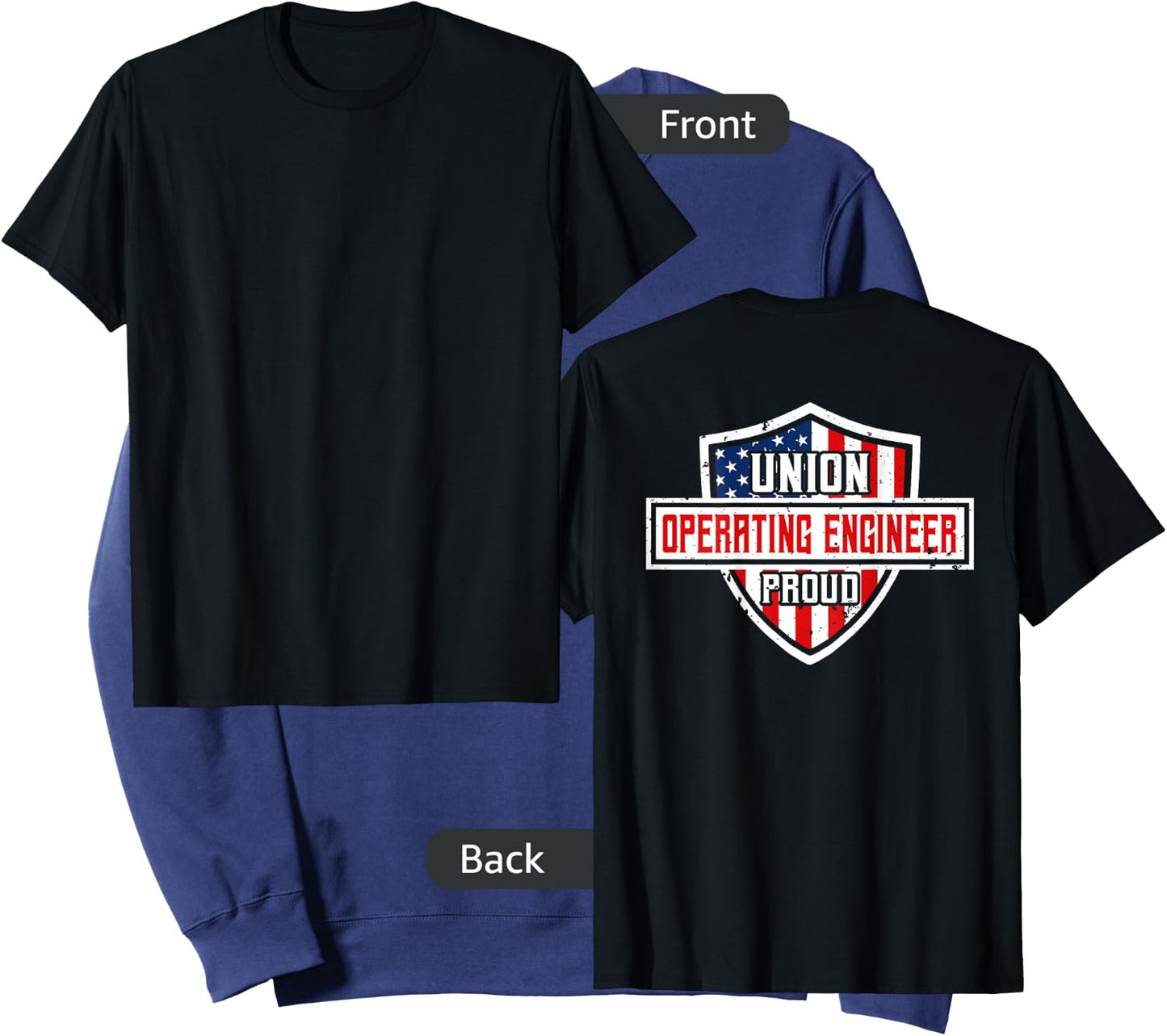 Operating Engineers Design On Back Of Clothing Sweatshirt - Sweatshirt | Navy