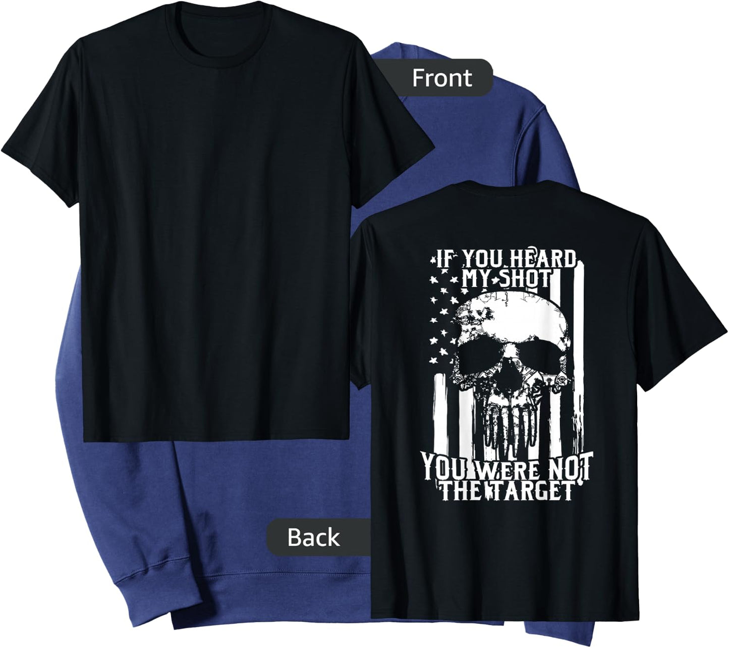 Military Sniper | If You Heard My Shot You Were Not Target Sweatshirt - Sweatshirt | Navy