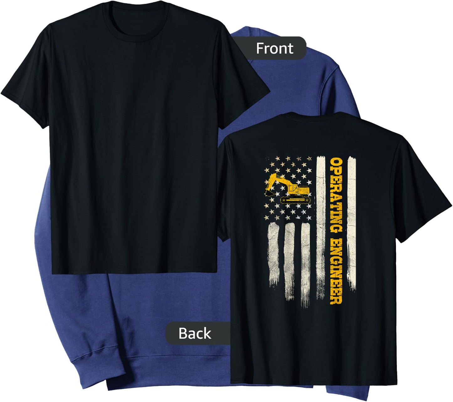 Operating Engineers Design On Back Of Clothing Sweatshirt - Sweatshirt | Navy