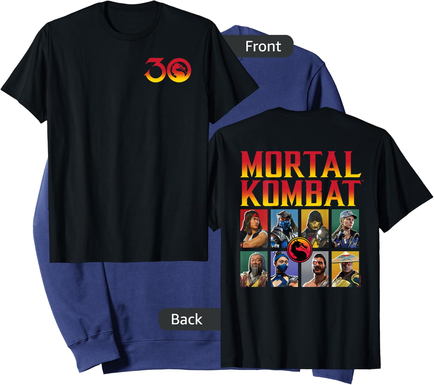 Mortal Kombat - 30th Grid Sweatshirt - Sweatshirt | Navy