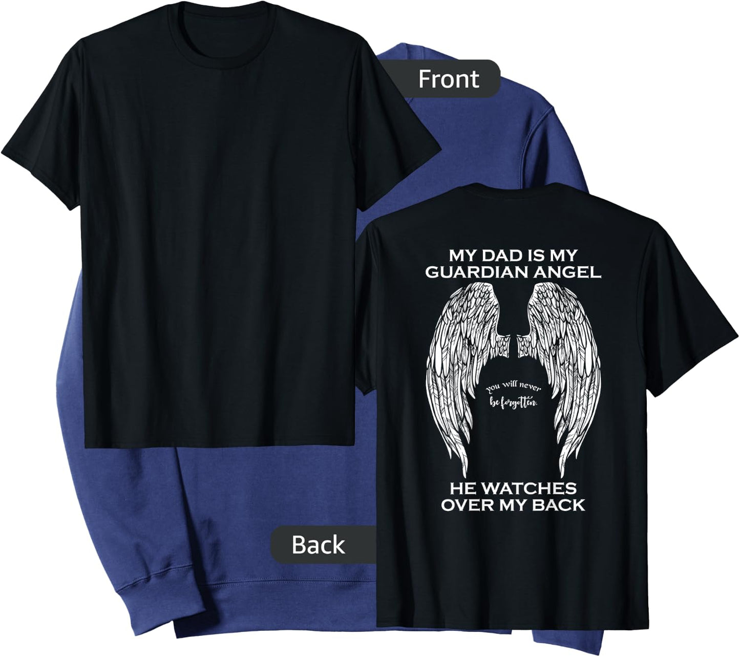 My Dad is My Guardian Angel Sweatshirt - Sweatshirt | Navy