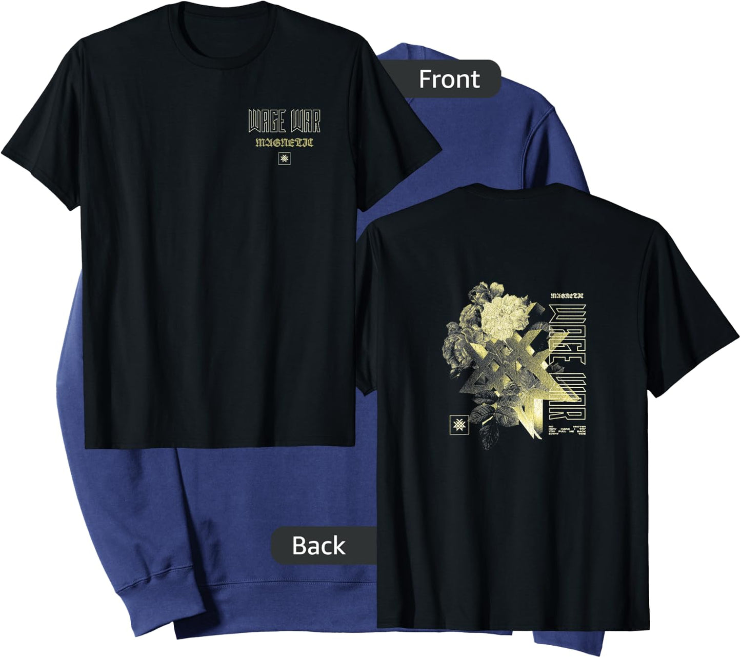 Wage War - Flower Waffle Sweatshirt - Sweatshirt | Navy
