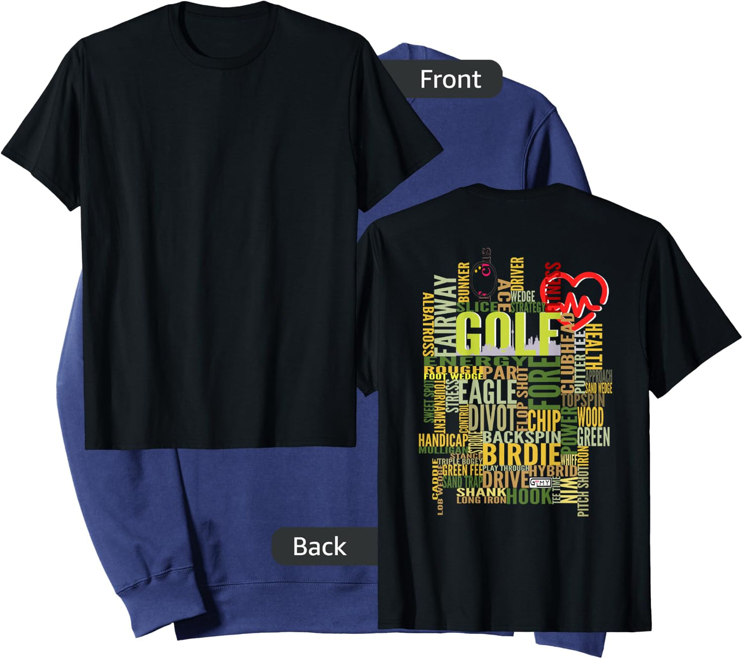 Golf Addict, Golf Lover, Golf Words Sweatshirt - Sweatshirt | Navy