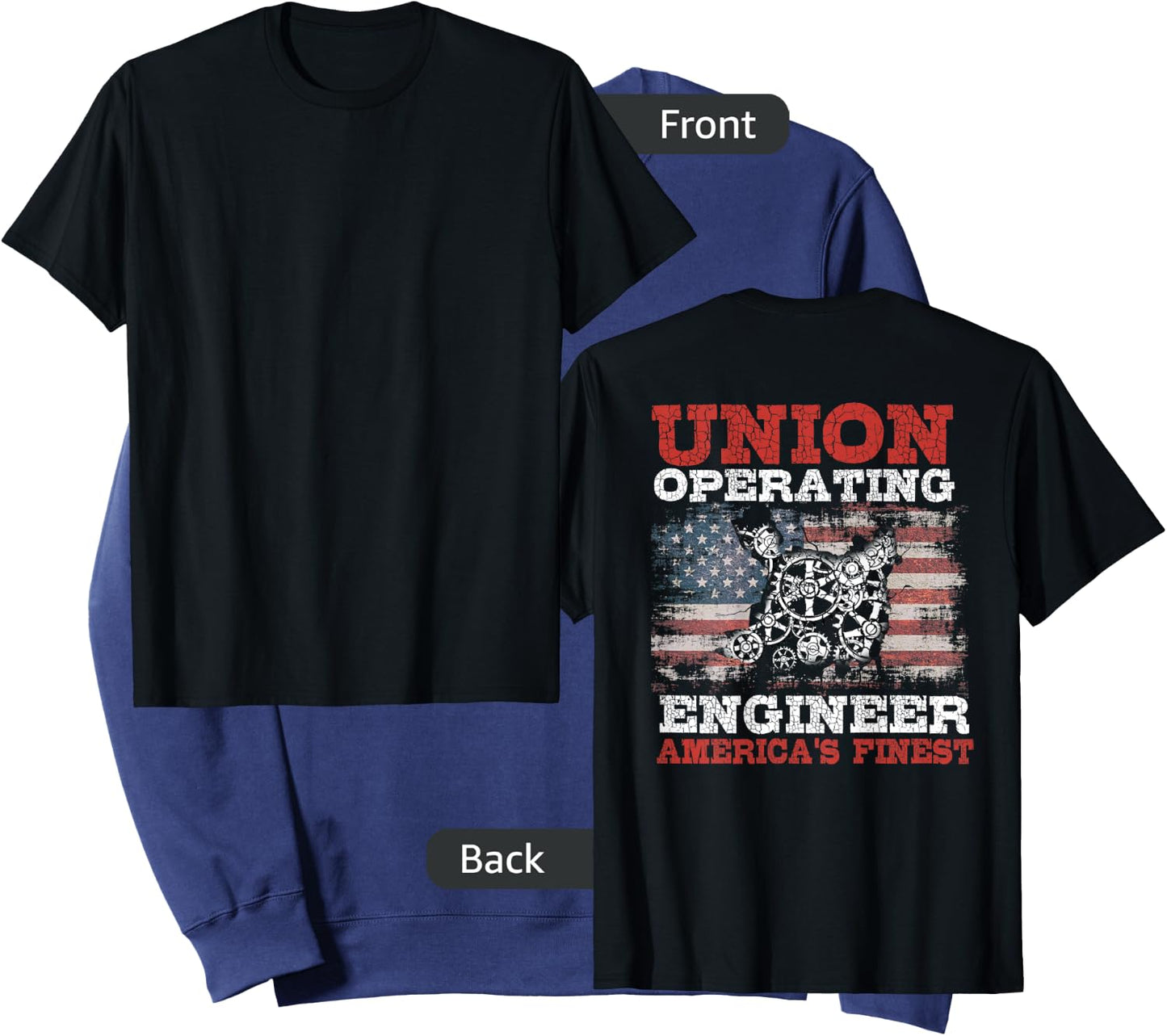 Operating Engineers Design On Back Of Clothing Sweatshirt - Sweatshirt | Navy