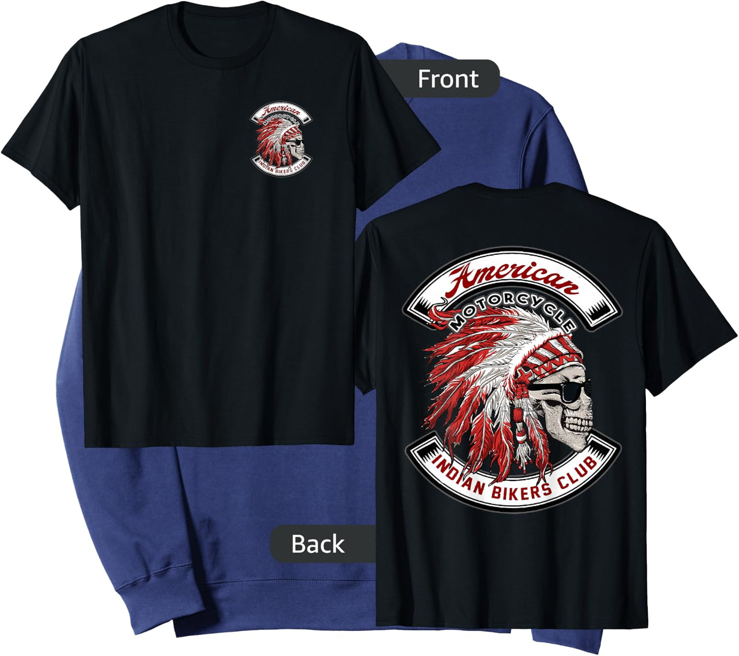 American Motorcycle Indian Bikers Club Motorcycle Biker Bike Small Sweatshirt - Sweatshirt | Navy