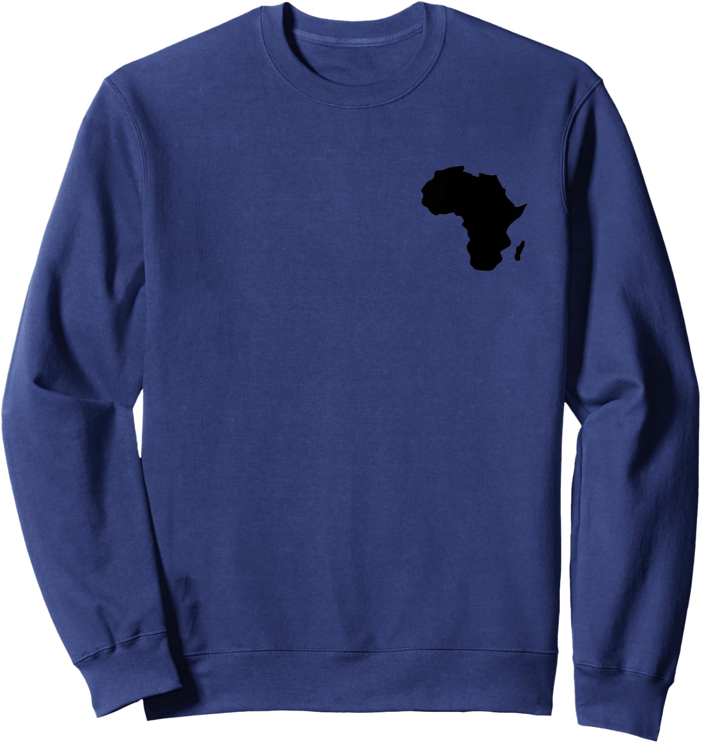 Africa Map abstract art black contour Sweatshirt - Sweatshirt | Navy
