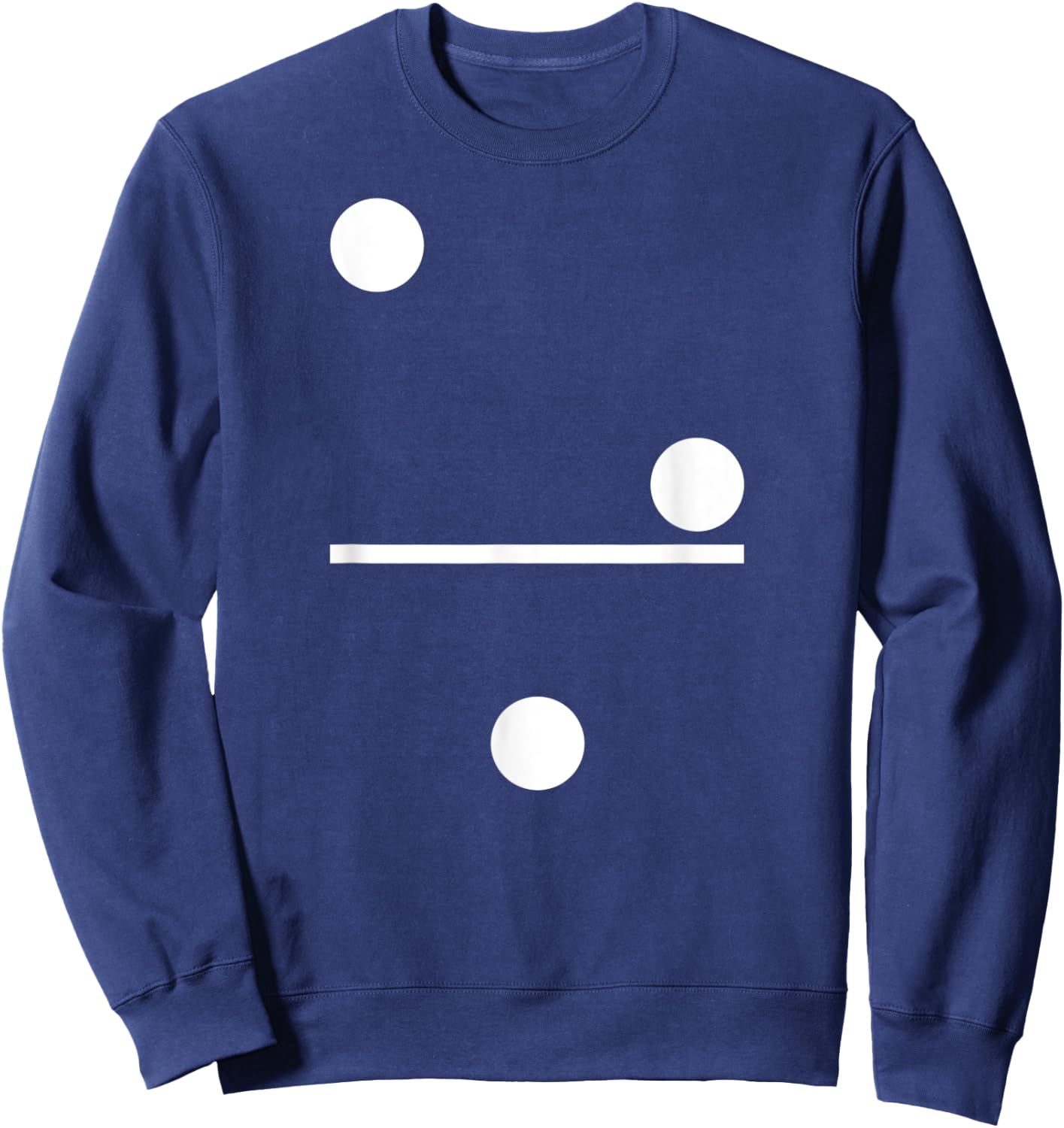 Domino 2-1 Domino Costume Carnival Dominoes Sweatshirt - Sweatshirt | Navy