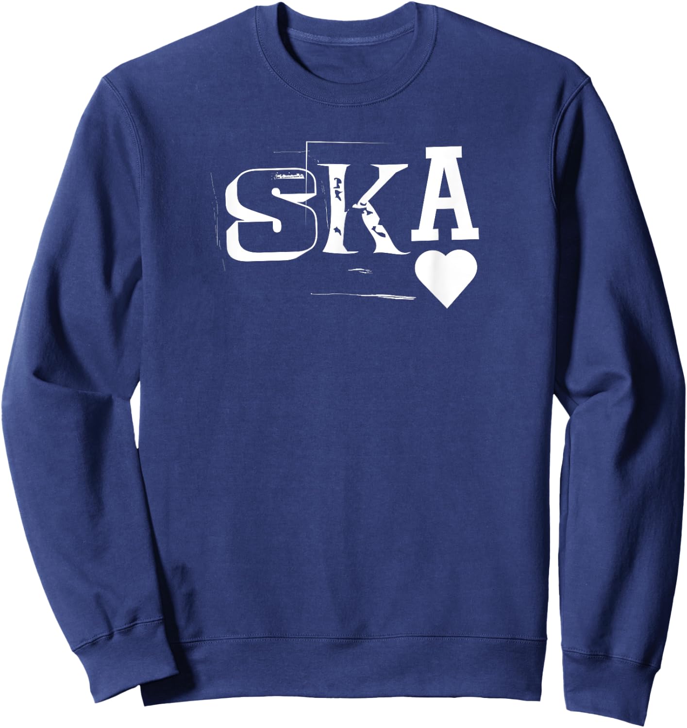 Retro Skinhead Reggae Punk Style Ska Music Sweatshirt - Sweatshirt | Navy