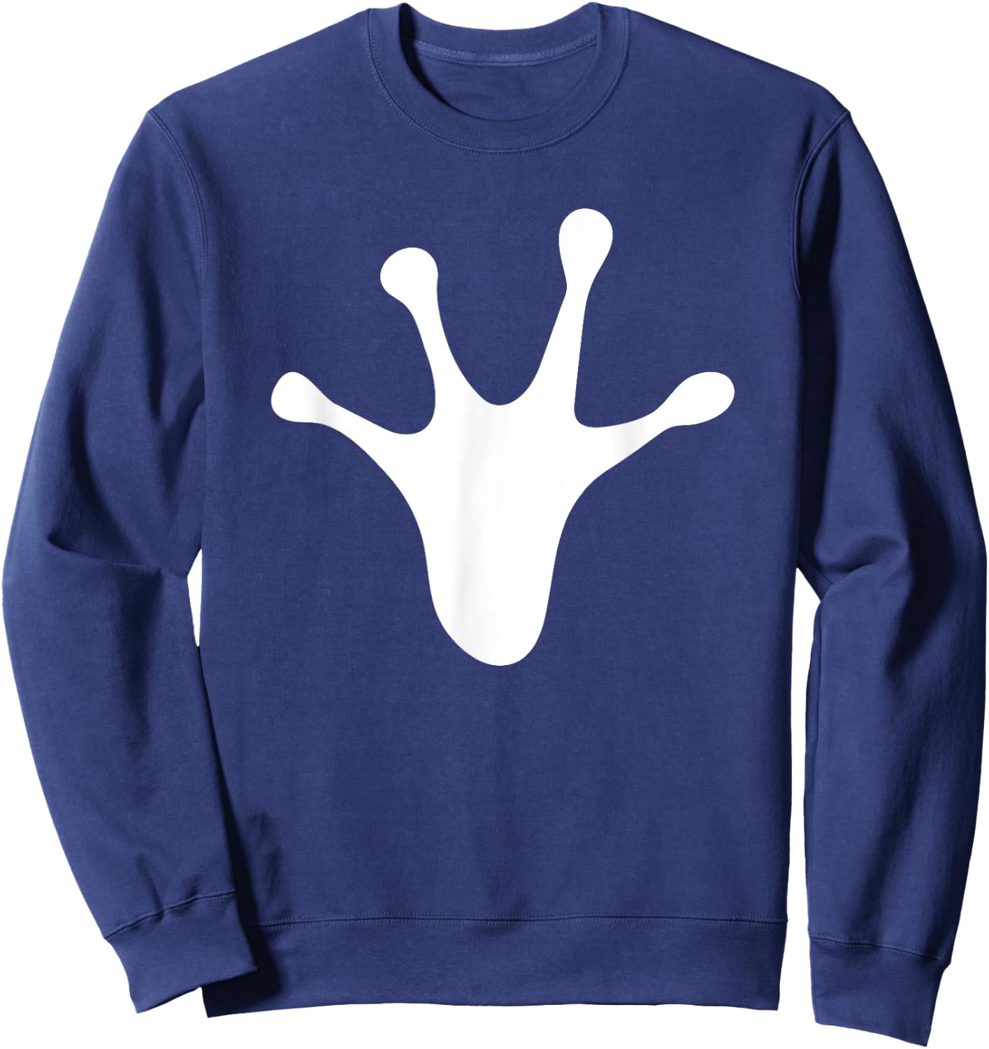Frog Toad Footprint Design Gift Men Women Kids Boys Girls Sweatshirt - Sweatshirt | Navy