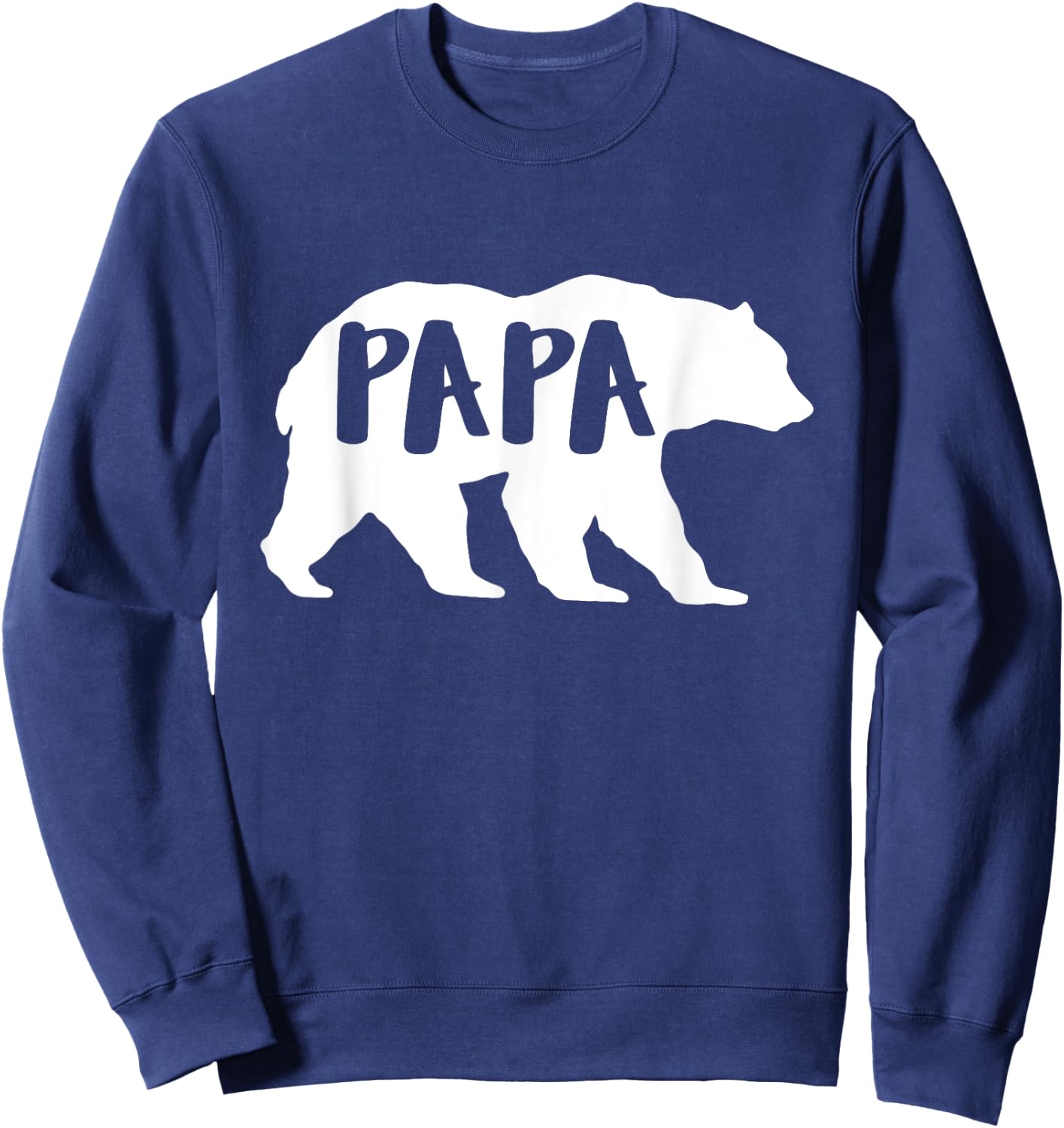 Fathersday | Fun Papa Bear for Outdoor & Nature Dads Sweatshirt - Sweatshirt | Navy
