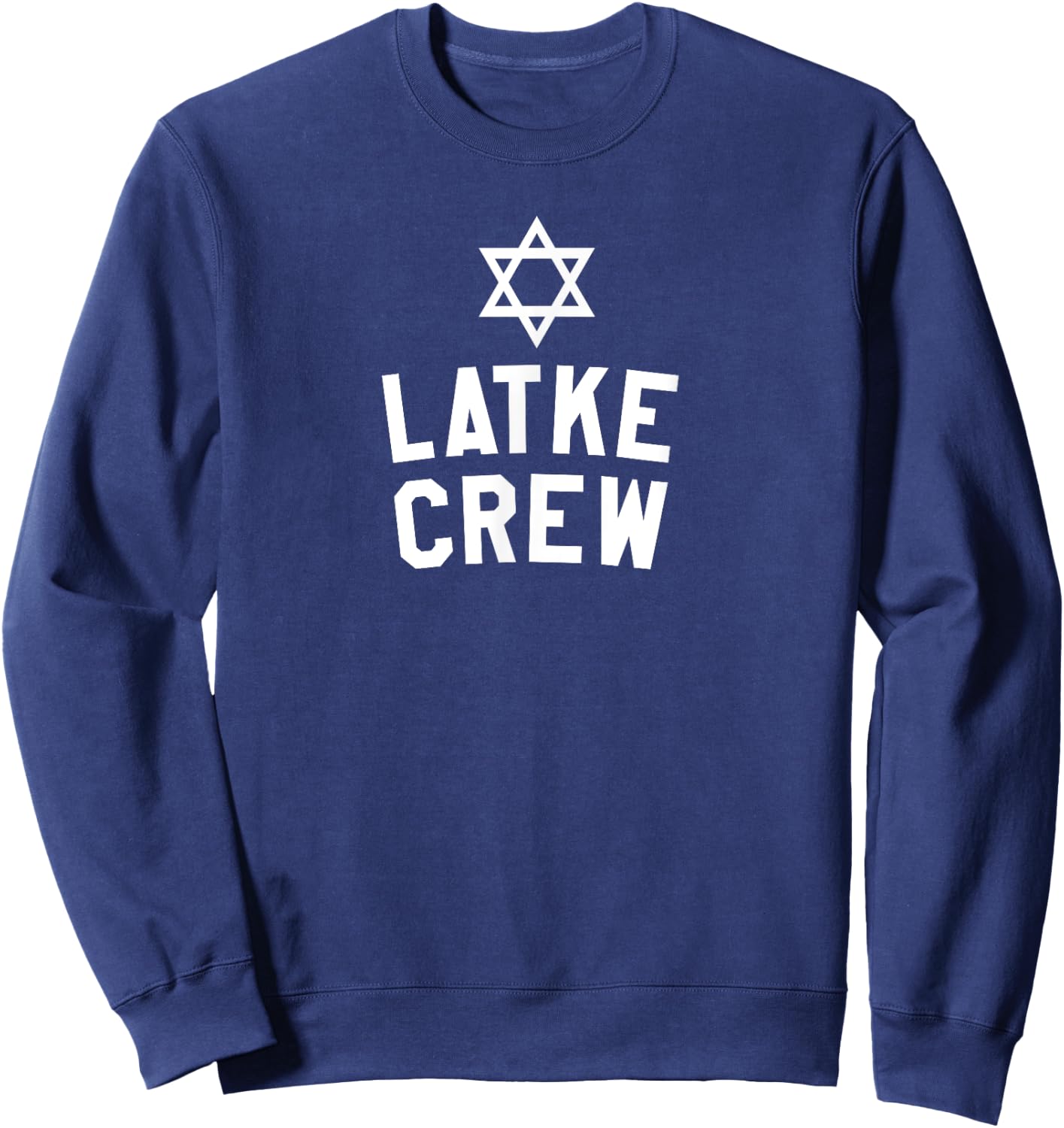 Latke Crew Funny Jewish Food Latke Cooking Sweatshirt - Sweatshirt | Navy