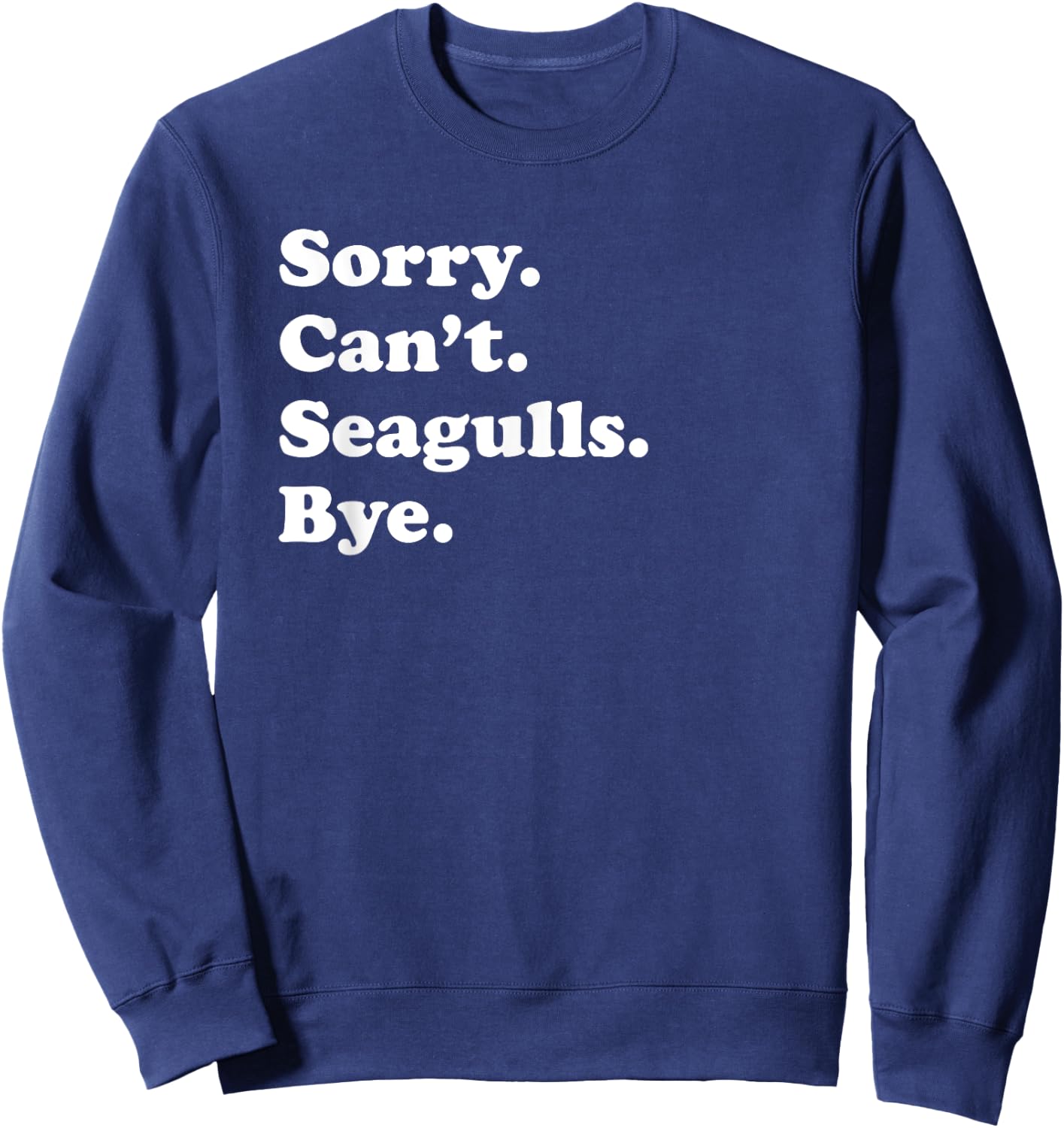 Funny Seagull Bird Gift Women Boys or Girls Sweatshirt - Sweatshirt | Navy