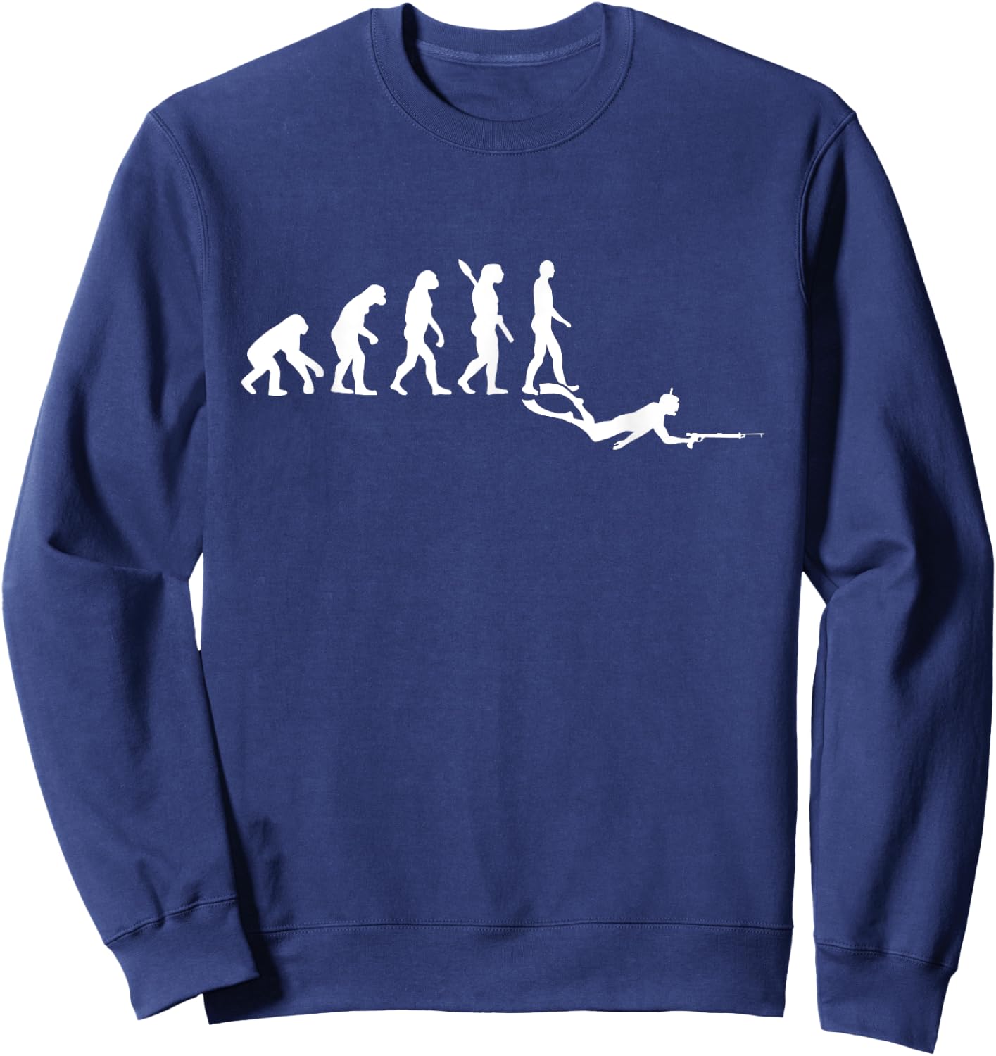 Spearfishing evolution Sweatshirt - Sweatshirt | Navy