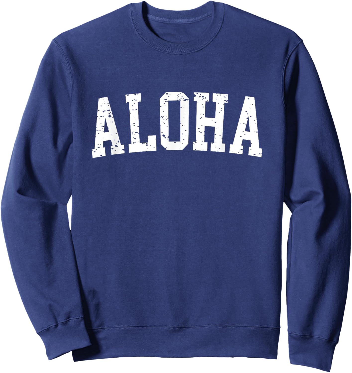 Aloha Hawaii Language Cool Casual Summer Beach Vacation Women Kids Sweatshirt - Sweatshirt | Navy