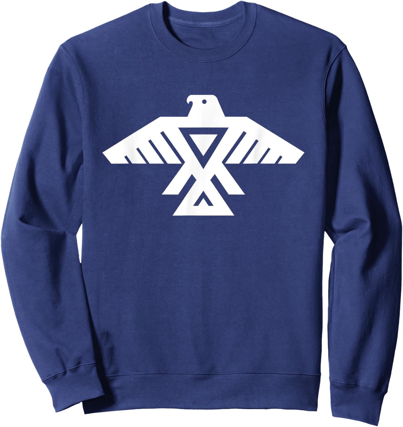 Native American Thunderbird Funny Tribal Art Gift Men Women Sweatshirt - Sweatshirt | Navy