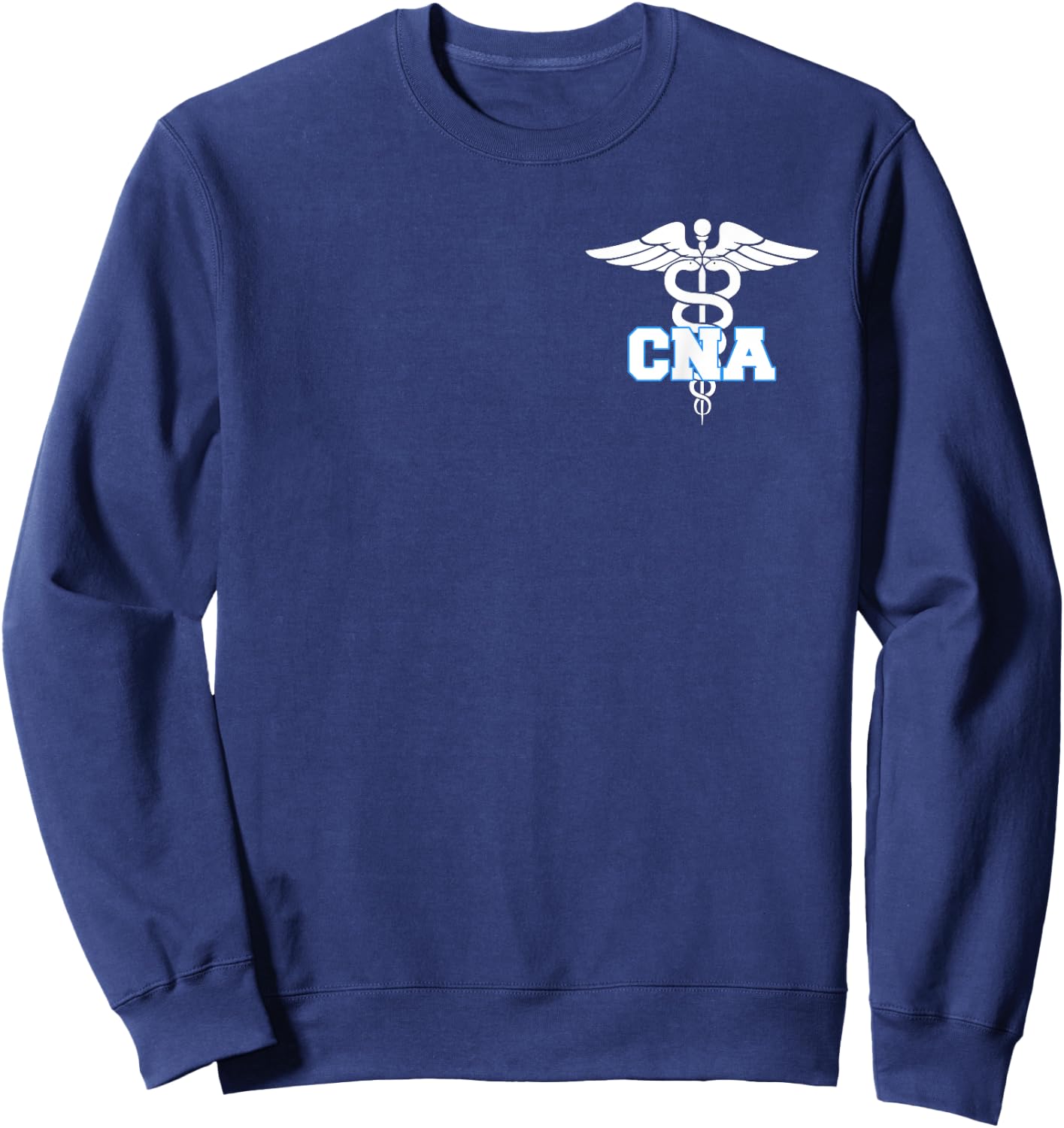 CNA Caduceus Medical Symbol Nurse Gifts Sweatshirt - Sweatshirt | Navy