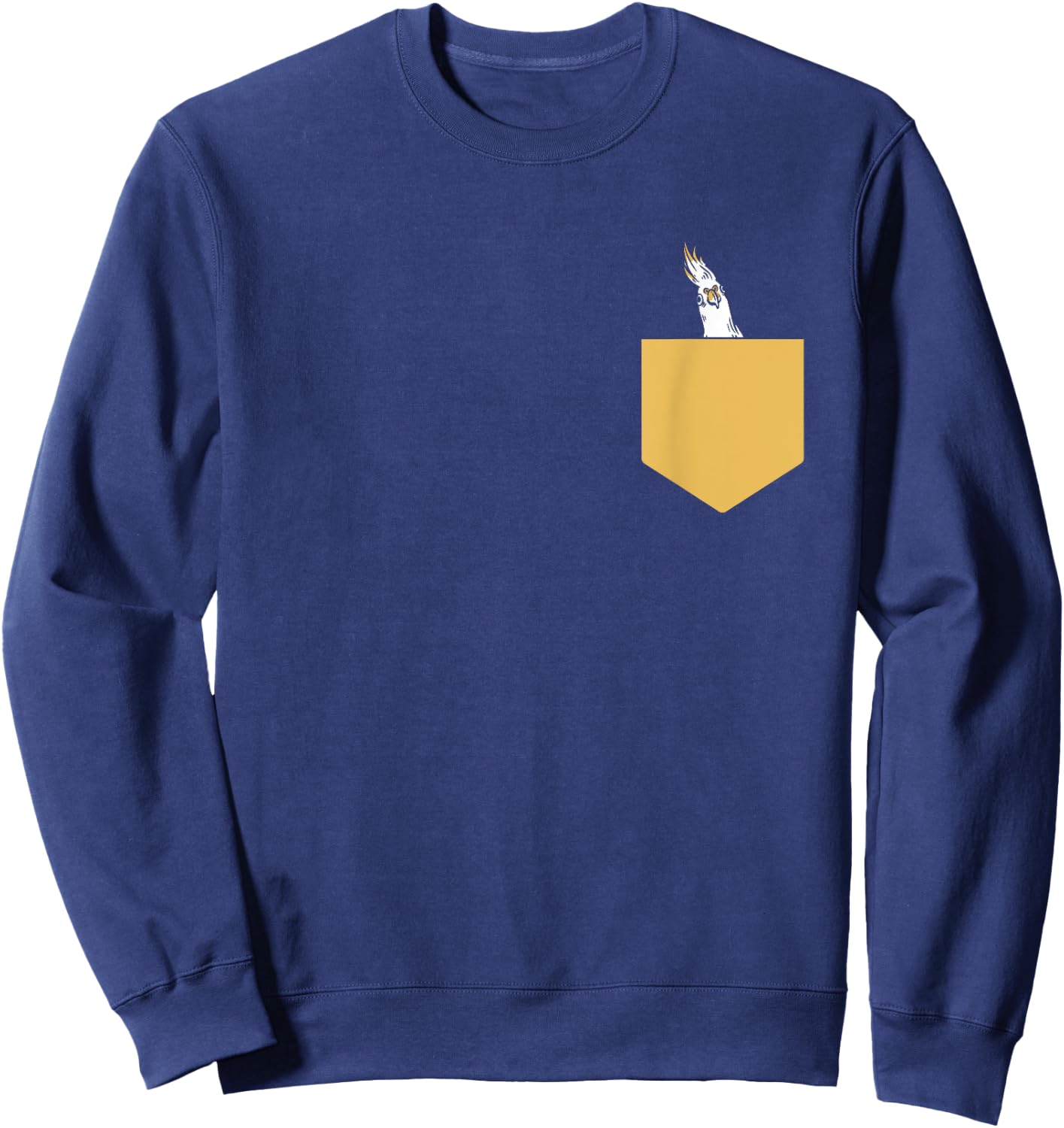 Cockatiel Parakeet Parrot Bird Cockatoo Cockatiel Pocket Sweatshirt - Sweatshirt | Navy