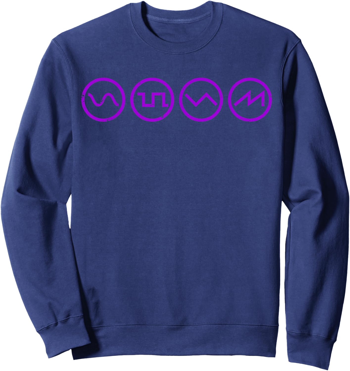 Waveform Waveform Techno Synthesizer Synth Analogue Sweatshirt - Sweatshirt | Navy