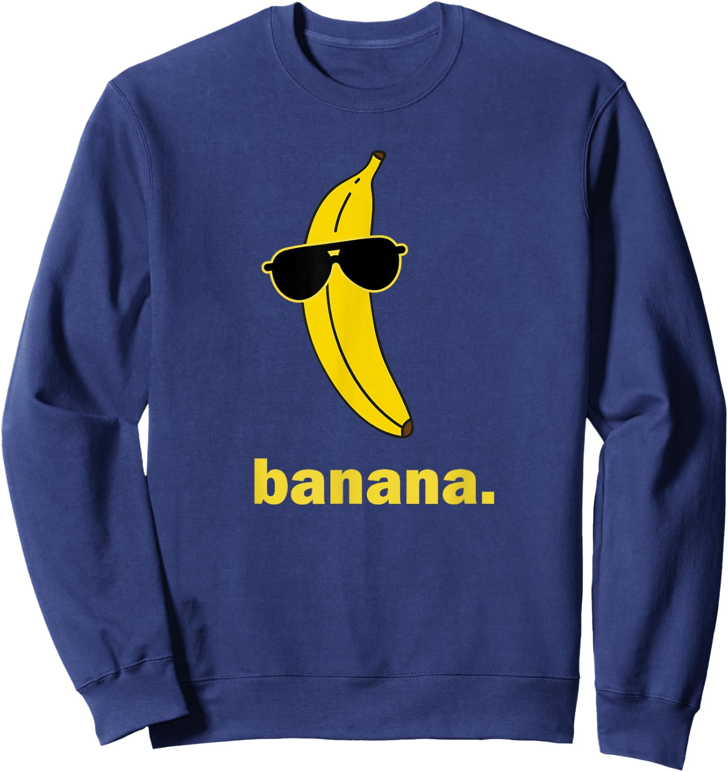 Banana Splits Bananas Pajamas Funny Hipster Novelty Sweatshirt - Sweatshirt | Navy