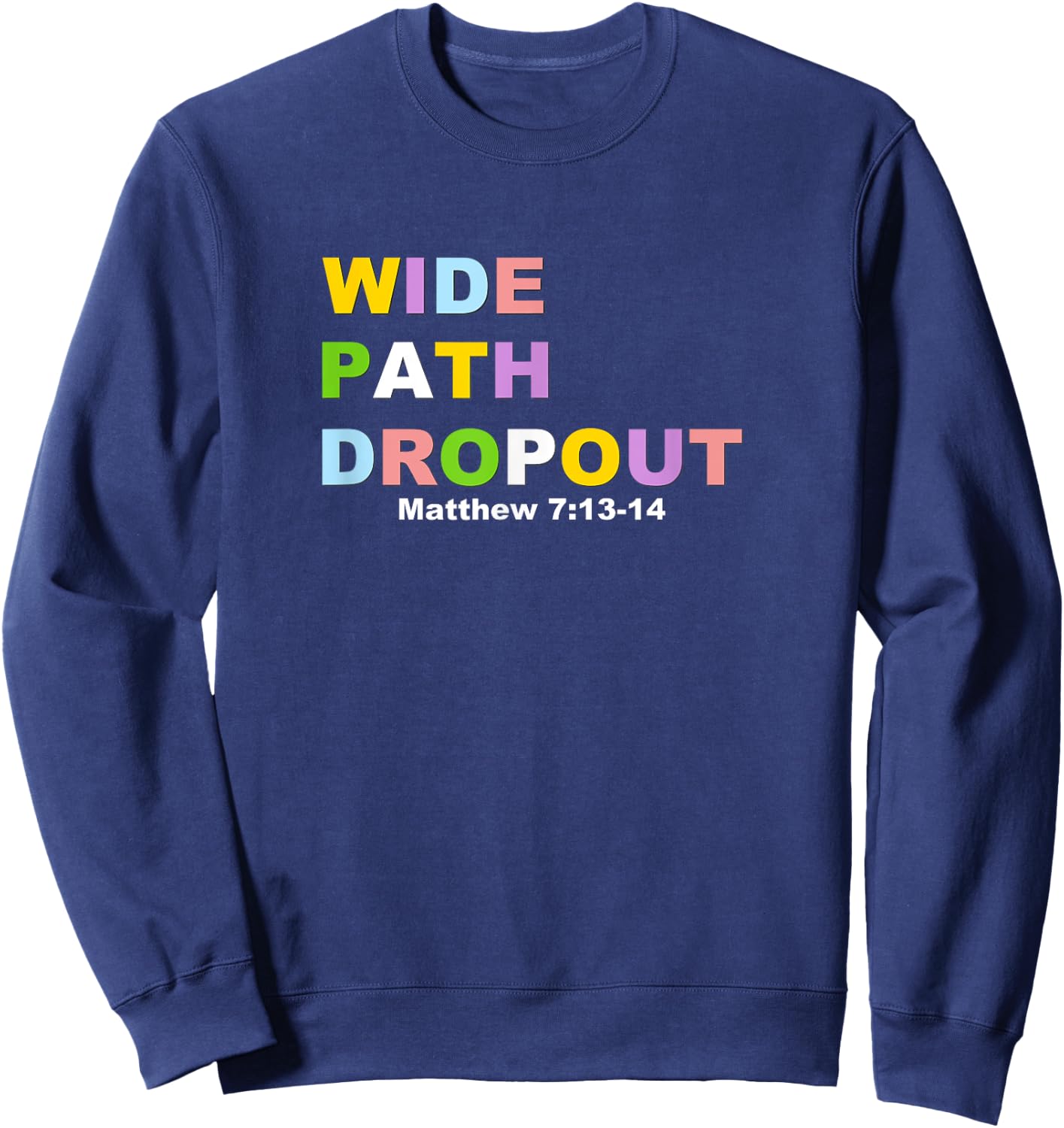 Wide Path Dropout Sweatshirt - Sweatshirt | Navy