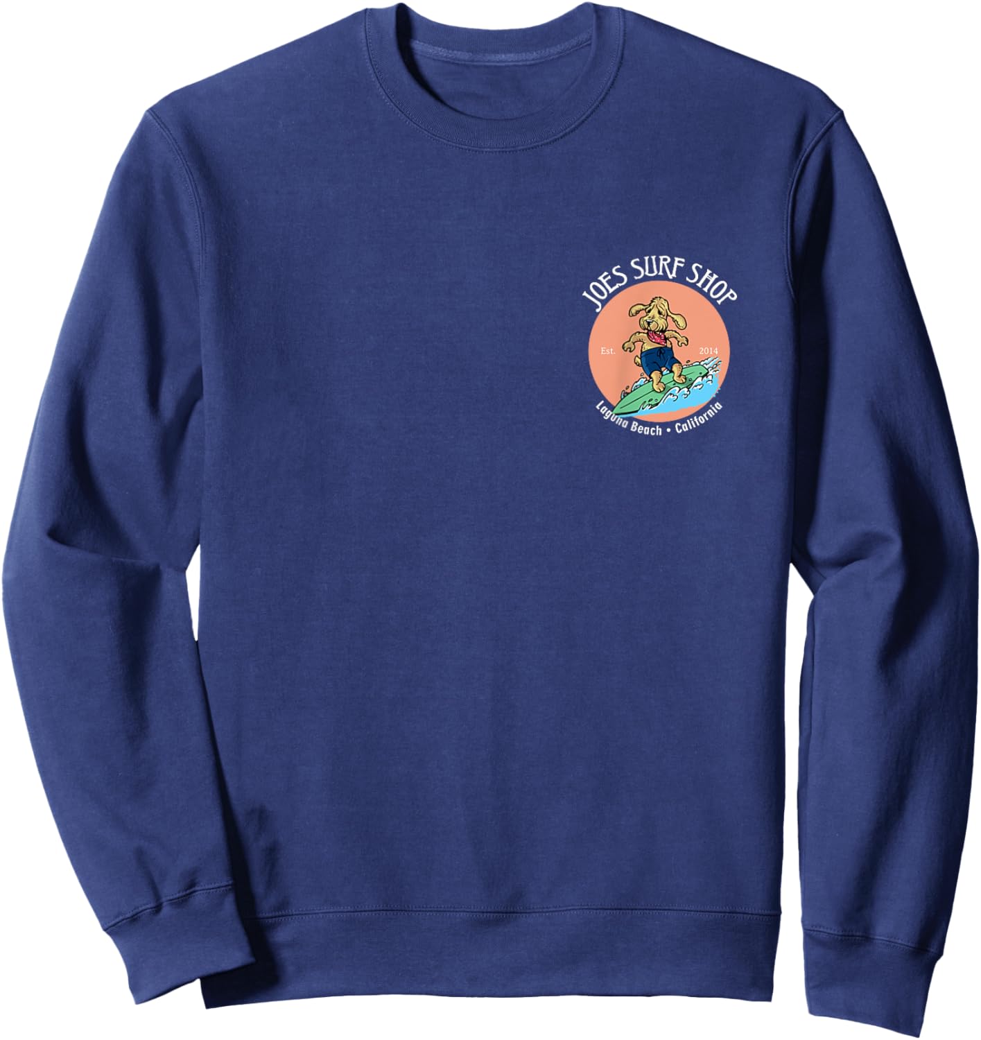 Joe's Surf Our Dog Teddy Logo Classic Surf Women Girls Kids Sweatshirt - Sweatshirt | Navy