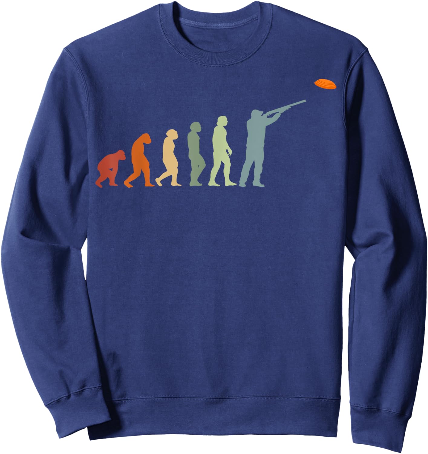 Evolution Clay Skeet pigeon shooting clay target Bird hunter Sweatshirt - Sweatshirt | Navy