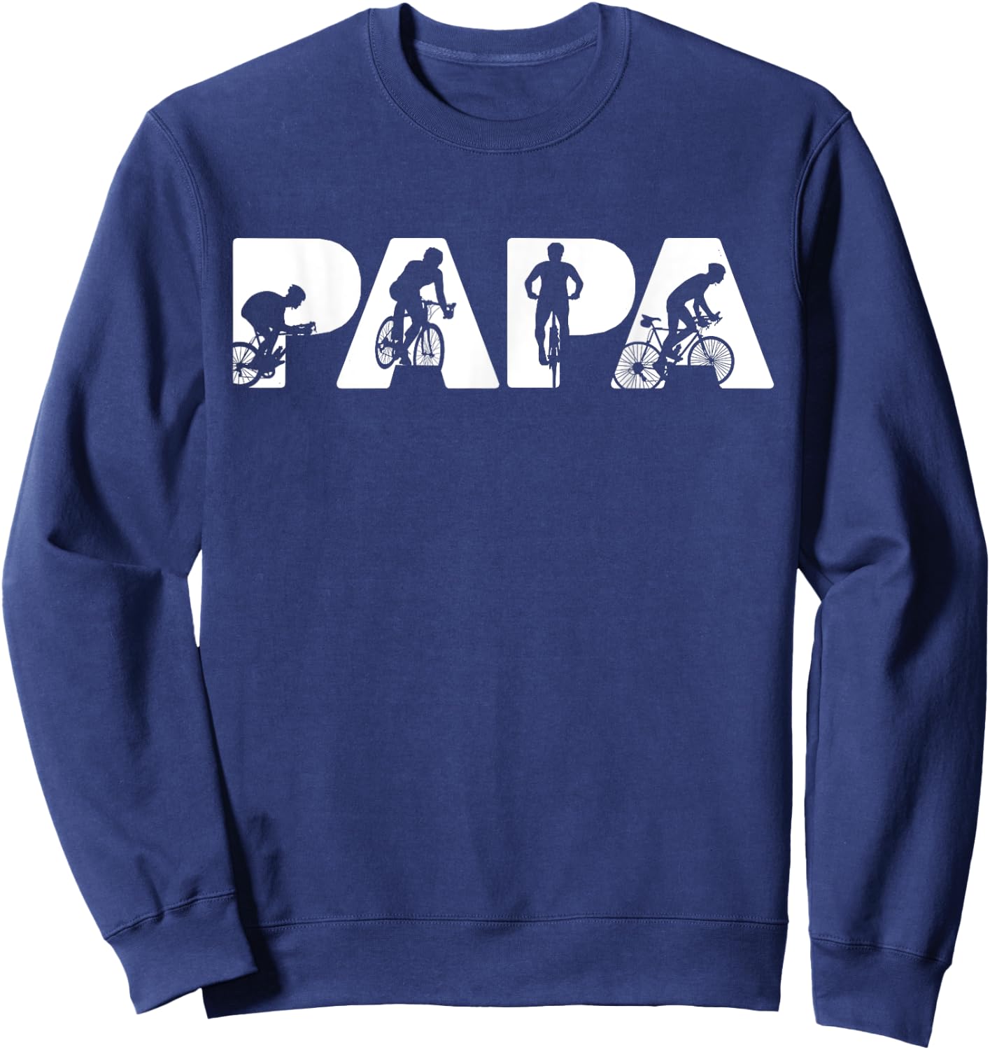 Cycling Dad Funny Dad Cycling Father's Day Sweatshirt - Sweatshirt | Navy