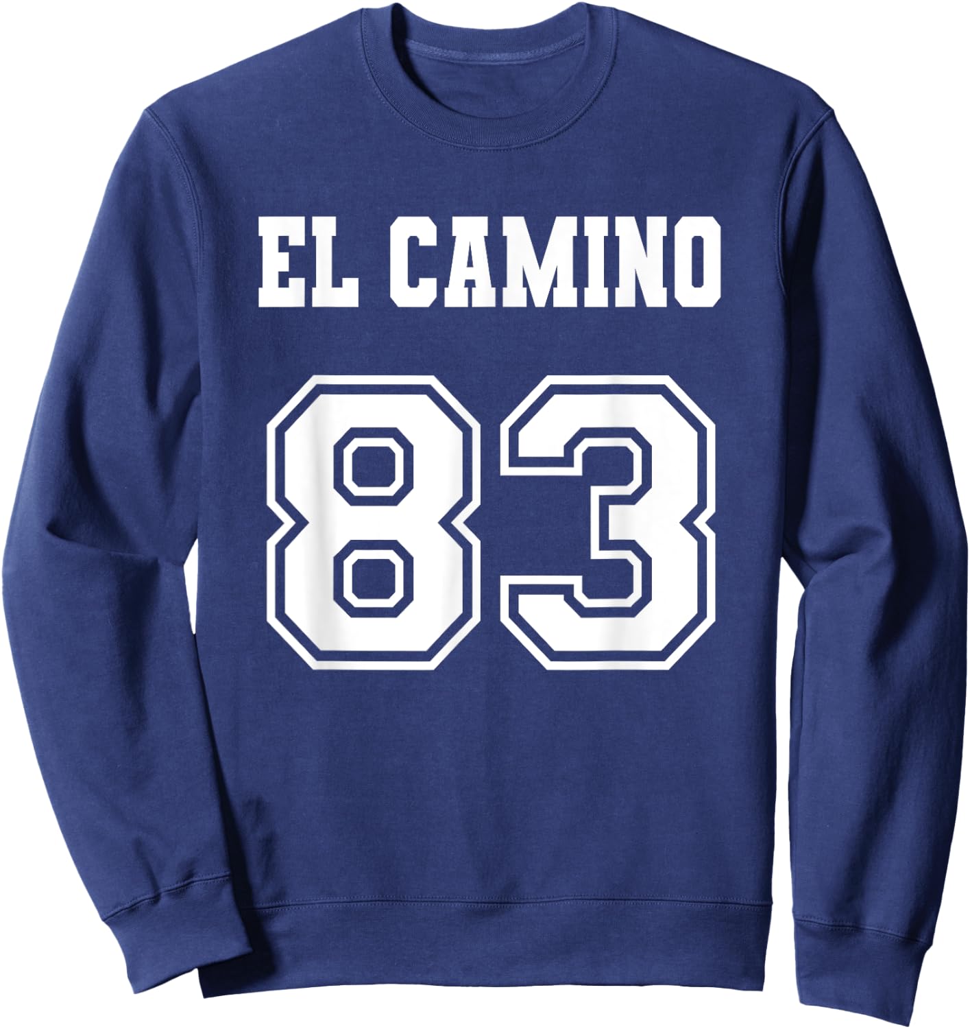 Jersey Style El Camino 83 1983 Sweatshirt - Sweatshirt | Navy